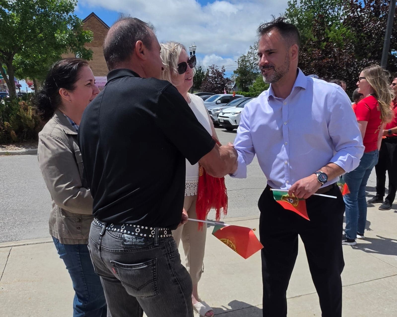 Nickolas Harper — meeting residents